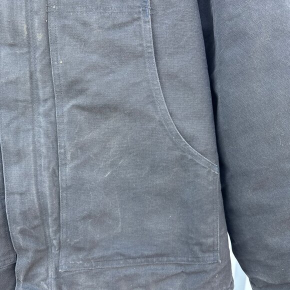 Vintage Mens Carhartt C03 BLK Arctic Quilt Lined Canvas Chore Jacket Sz XXL 48 - Picture 4 of 9